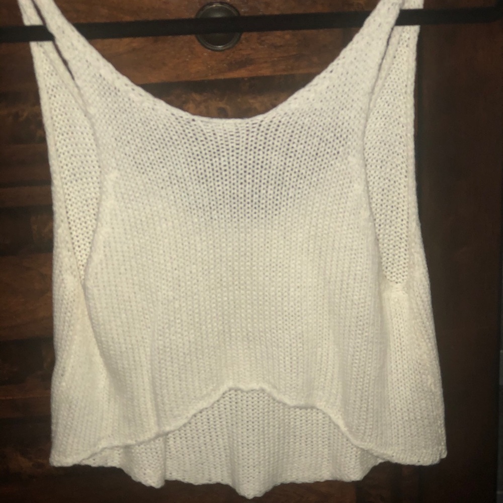Crochet crop tank